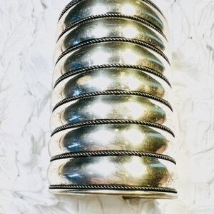 Vintage Silverplated Bracelet Cuff Jewelry